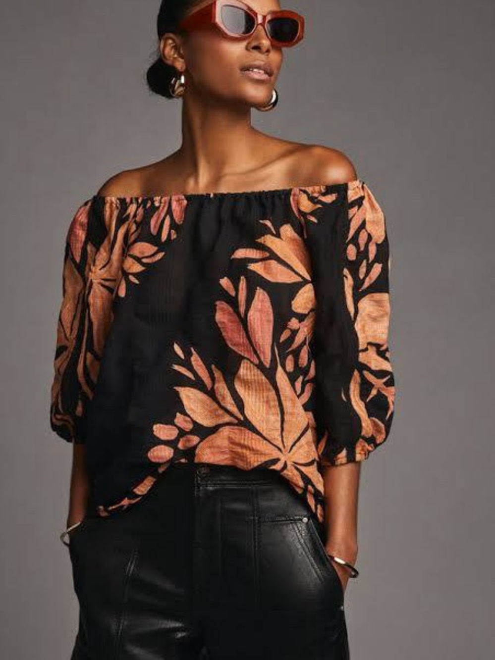 Anthropologie floral blouse